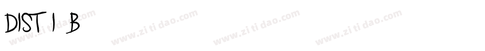 DIST Inking Bold字体转换